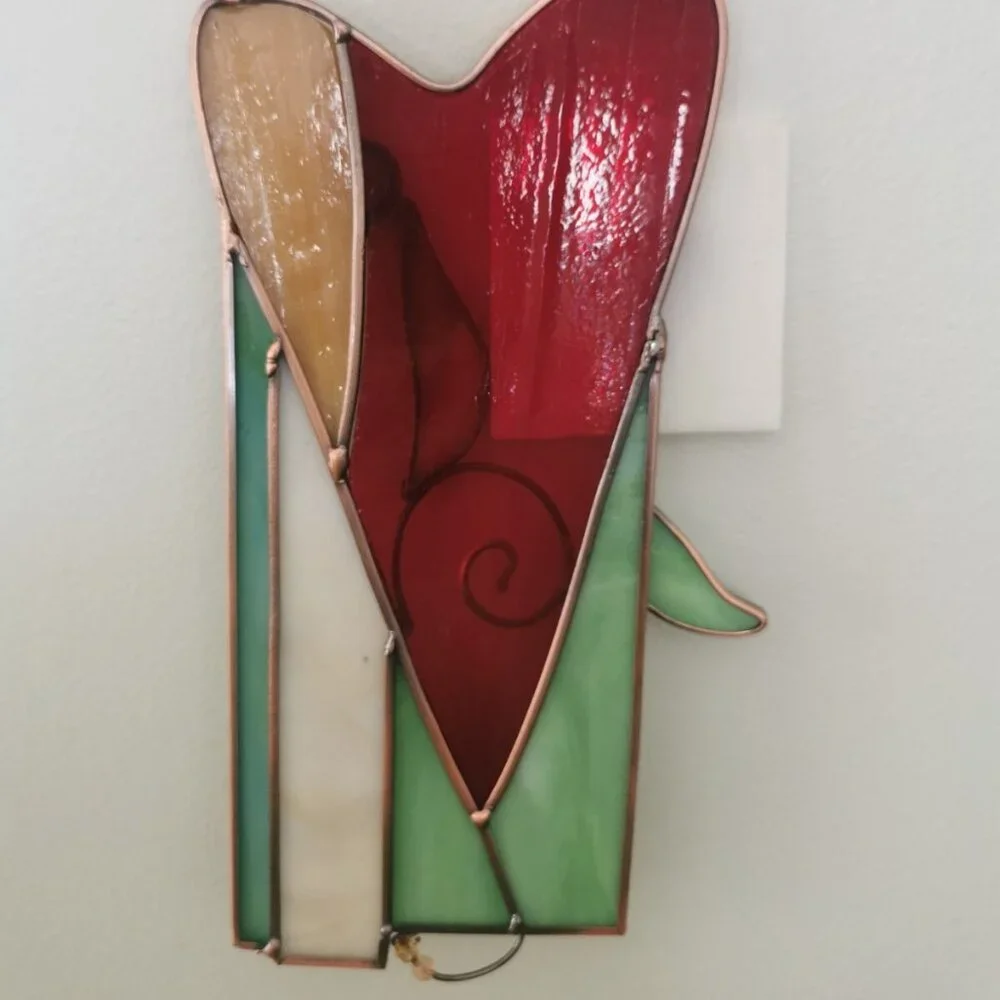 Valentine‎ Heart Shaped Stained Glass